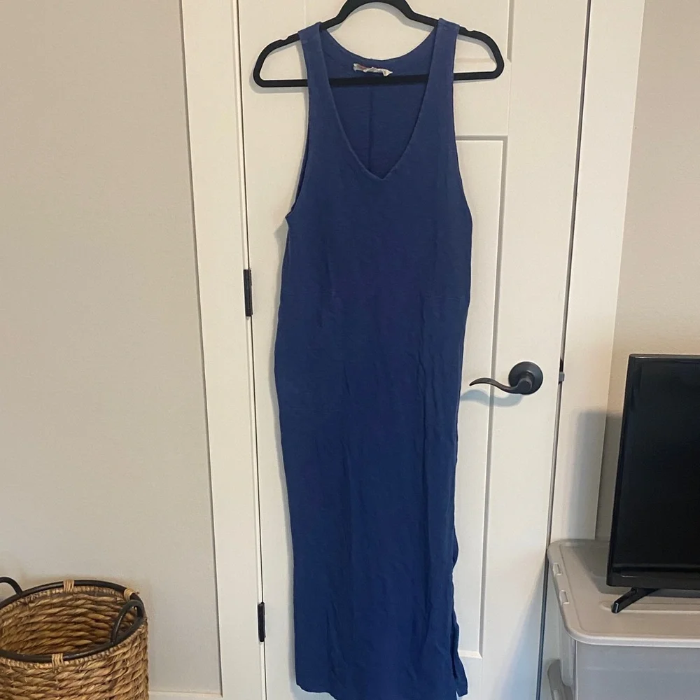 Free People Navy Sleeveless Maxi Dress